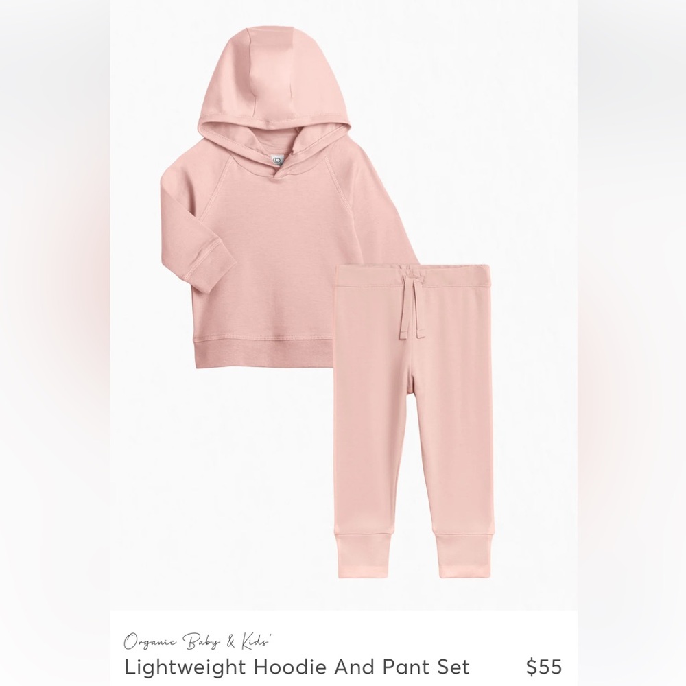 Pink Hoodie and Jogger Set